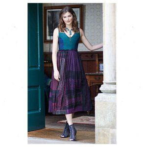 Niki Mahajan Anthropologie Montage Midi Dress